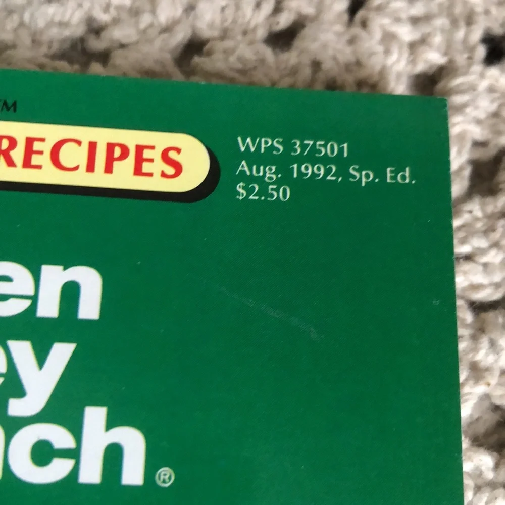 1992 Hidden Valley Ranch Easy Cooking Recipe Book